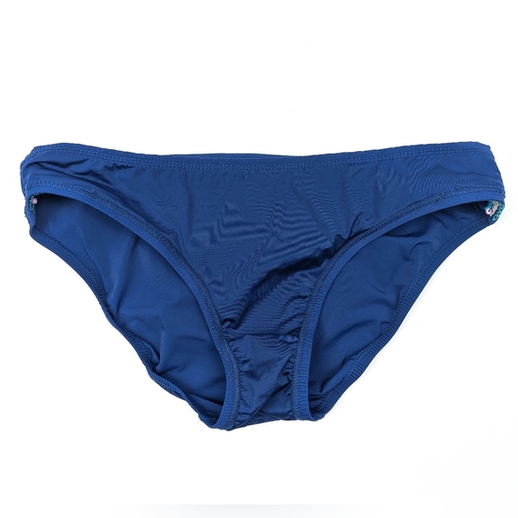 Nanette Lepore 2-Piece Bikini Swimsuit Triangle Top Beaded Costa Del Sol Navy S - Picture 10 of 16